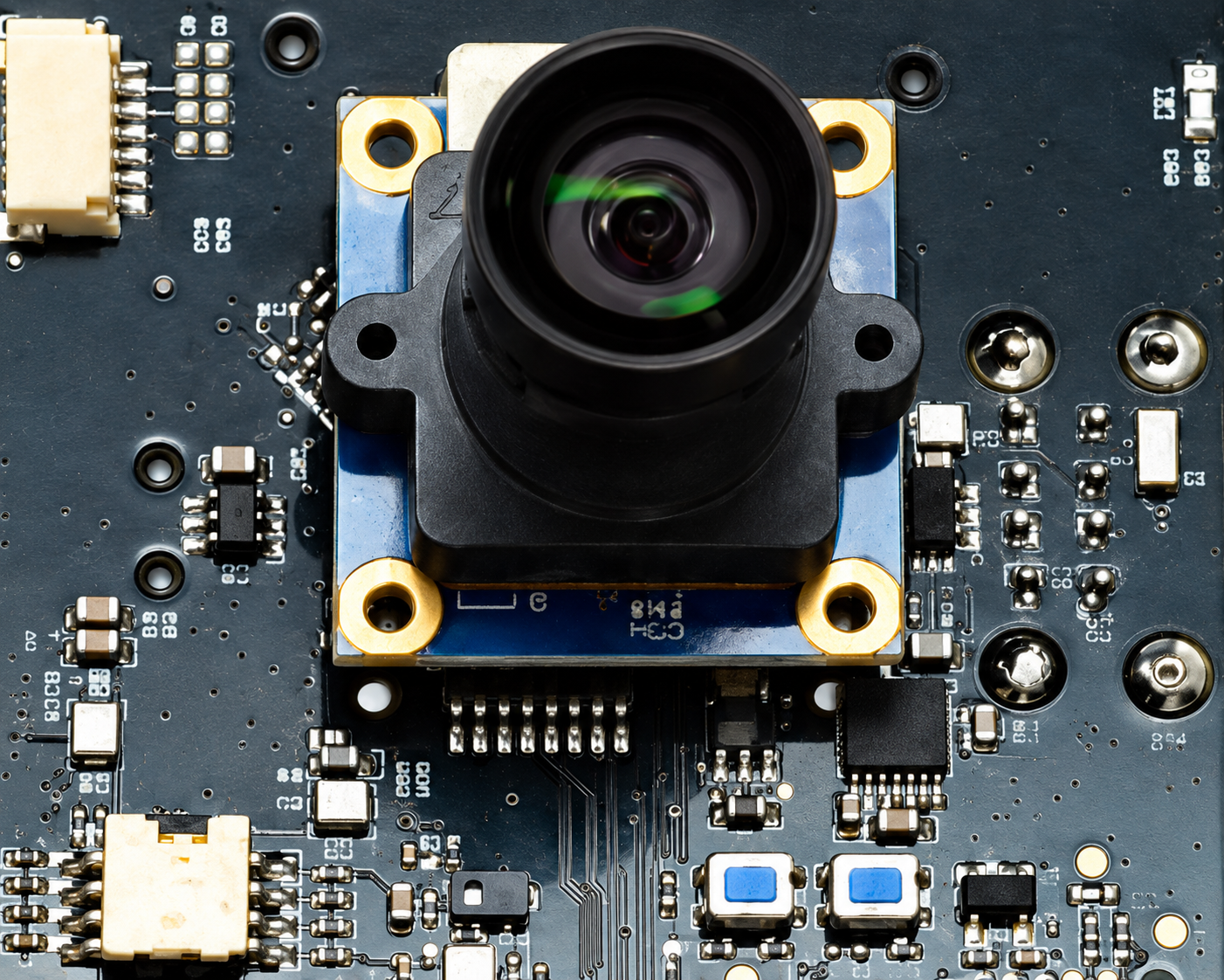 Hardware óptico de Aquacorp: placa y cámara